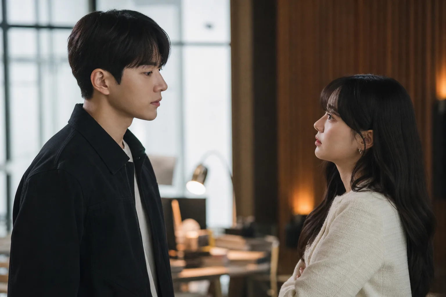 K-drama career crisis and public controversy concept