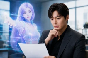 Lee Min Ho virtual idol rom-com casting news editorial image