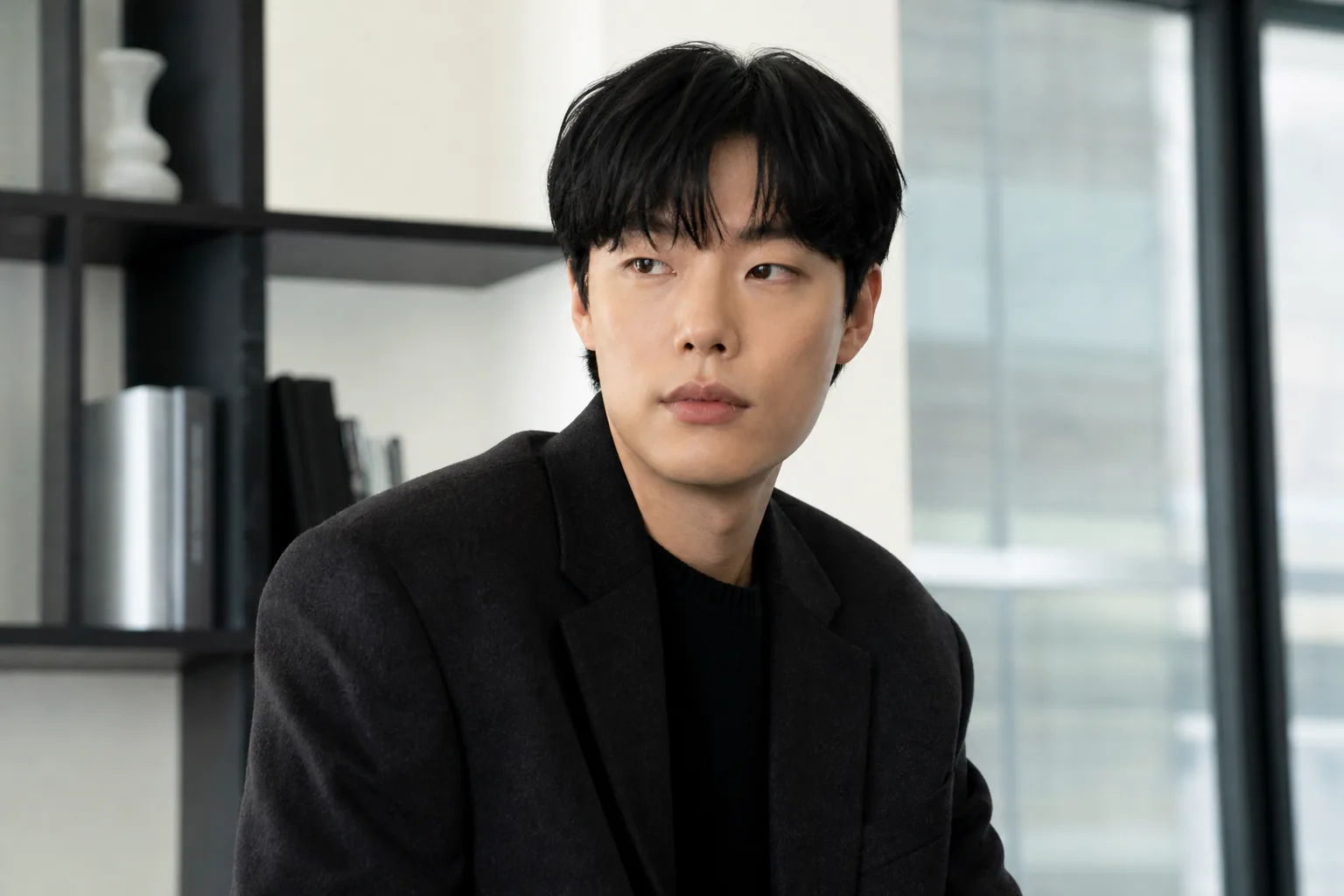 Korean entertainment agency executives reviewing artist contract strategy