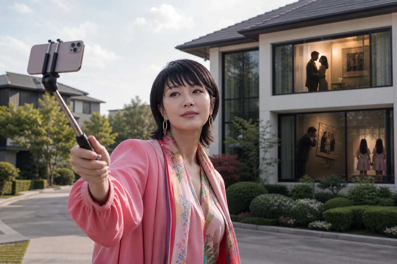 Upscale Korean drama neighborhood hiding family secrets