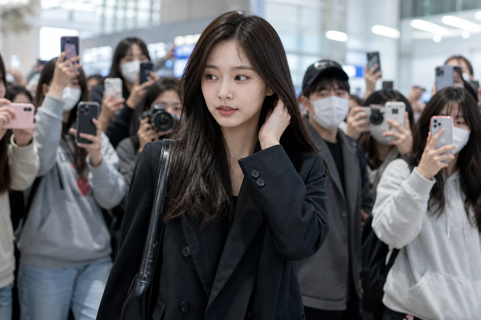 Fans discuss Tzuyu airport security and contract rumors online