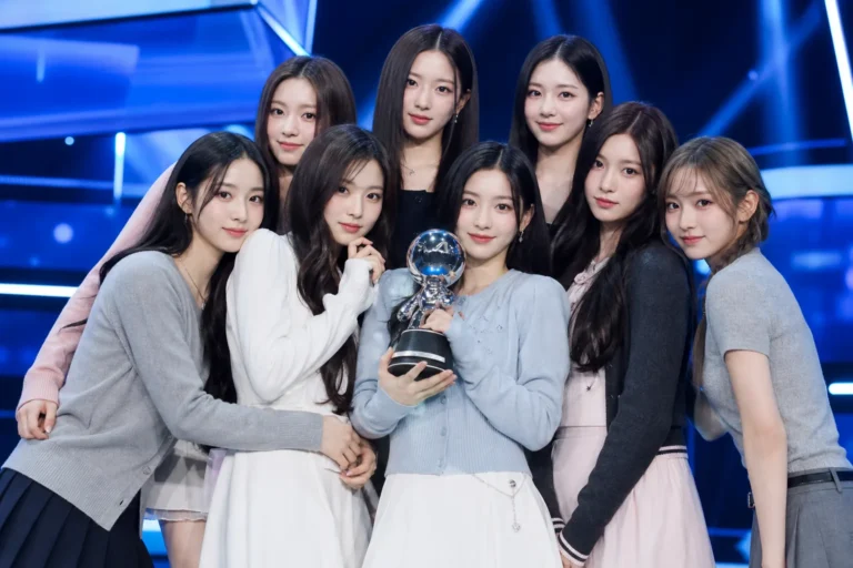 Hearts2Hearts celebrates first Lemon Tang music show win on M Countdown
