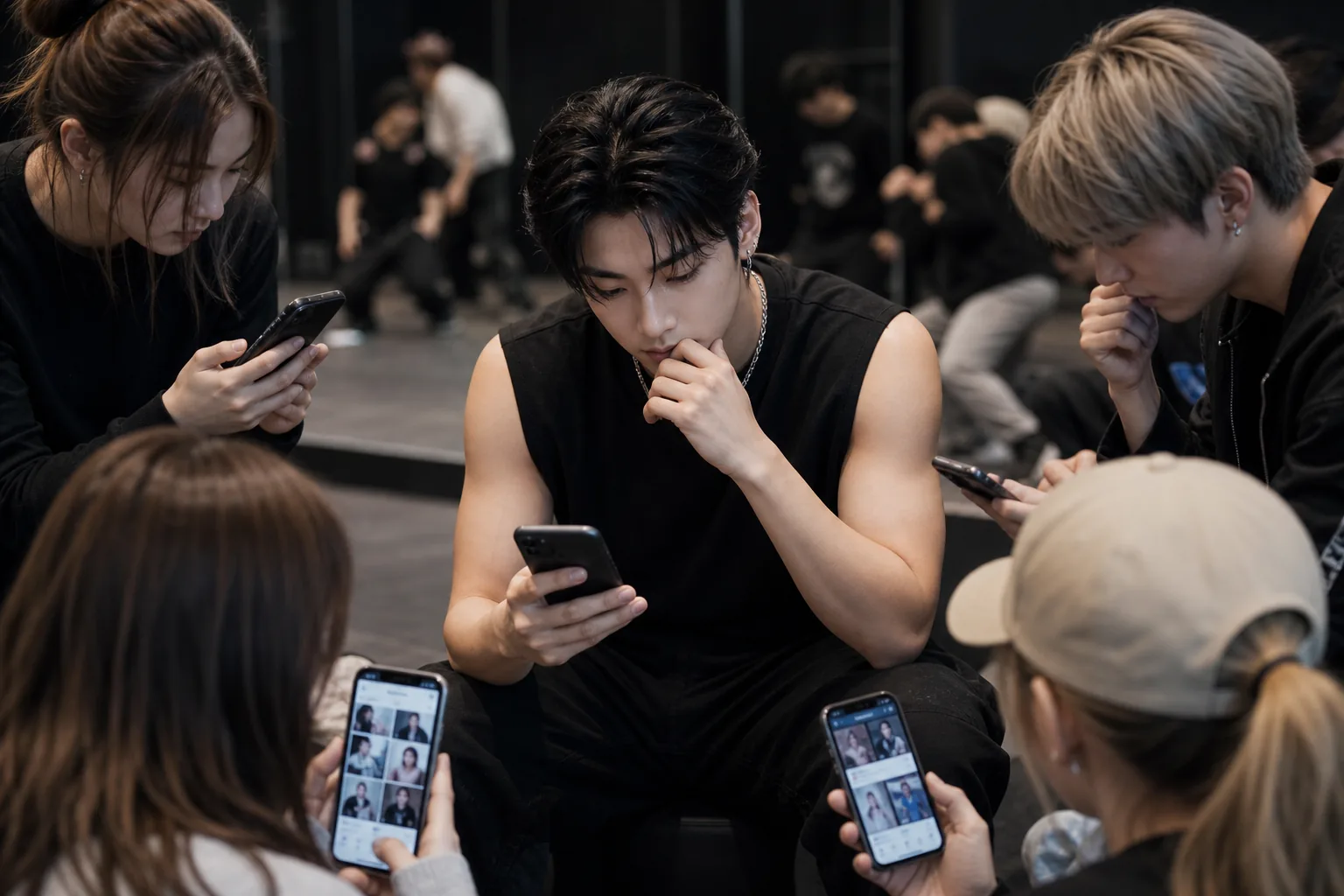 Fans discussing K-pop idol privacy and dating rumor boundaries online