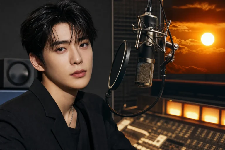 K-pop recording studio scene for NCT Jaehyun solo single 99 Degrees