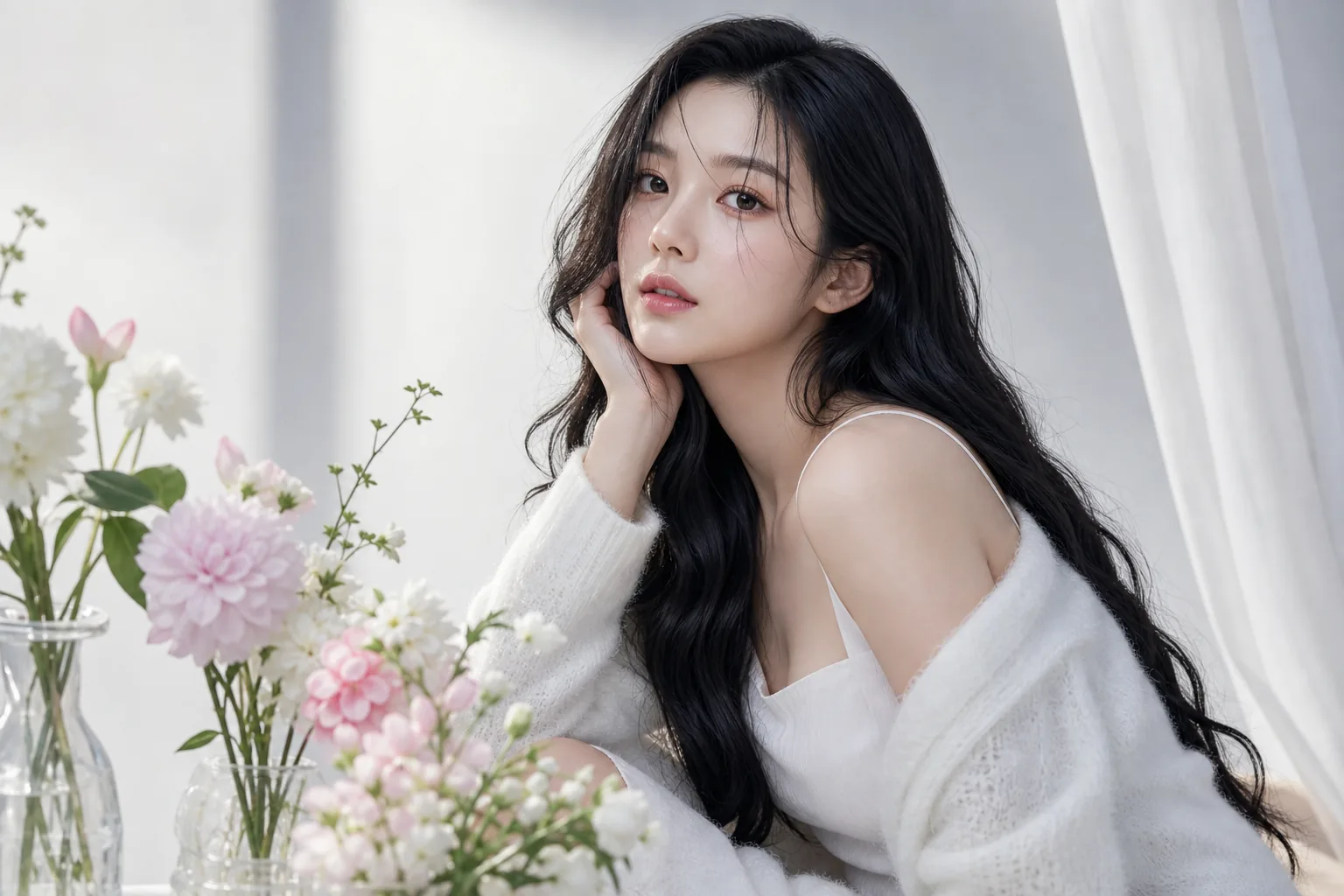 Editorial image representing Kwon Eunbi profile photo concepts