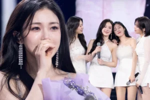 K-pop comeback stage lights representing Secret's emotional return after 12 years
