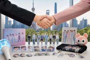 JYP Entertainment China merchandise partnership editorial image