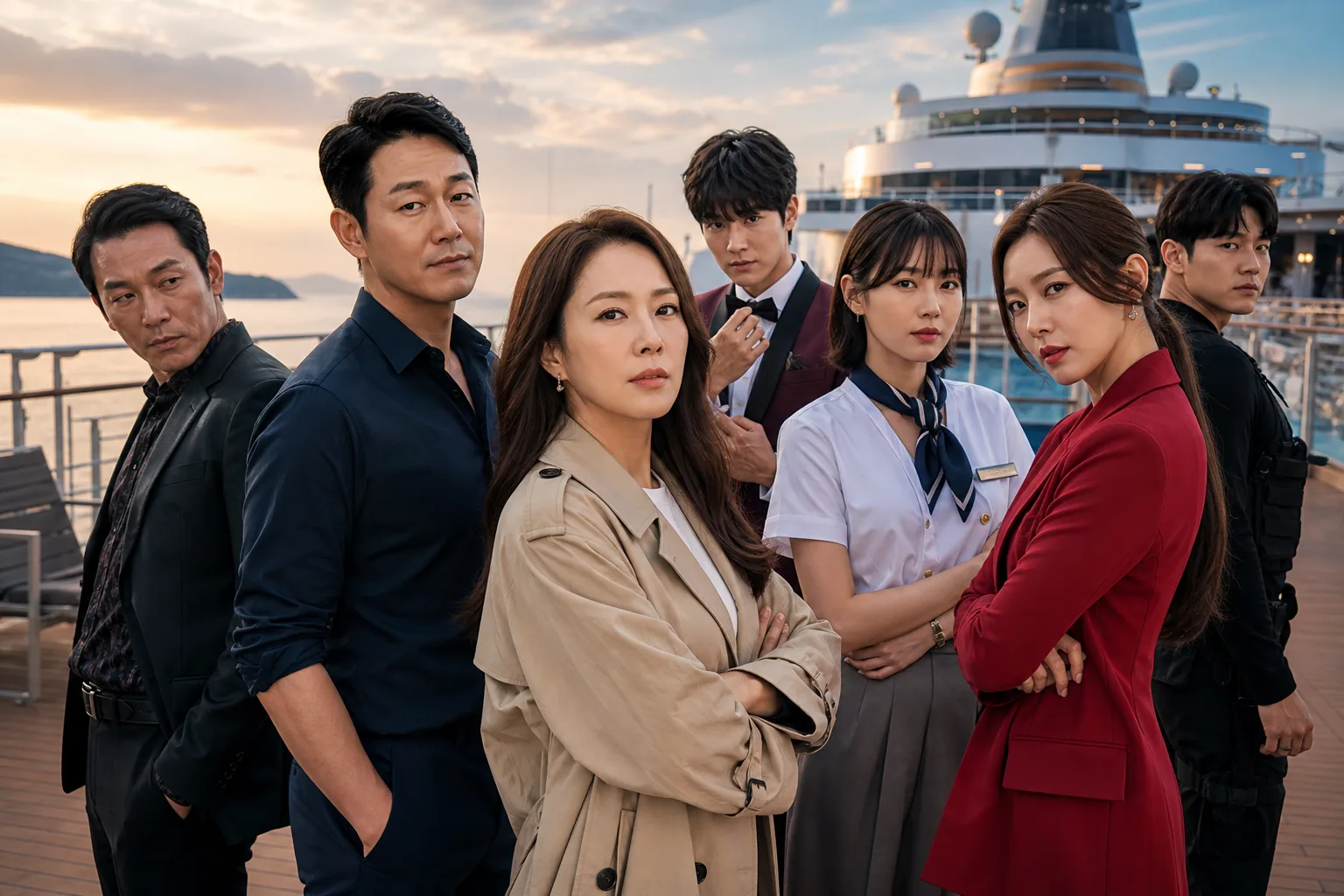 Korean action comedy ensemble cast concept for Okay Madam 2