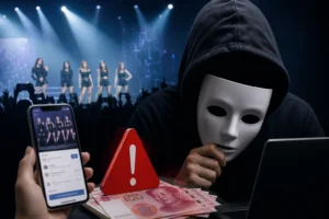Cube Entertainment impersonation fraud warning about fake concert investment claims