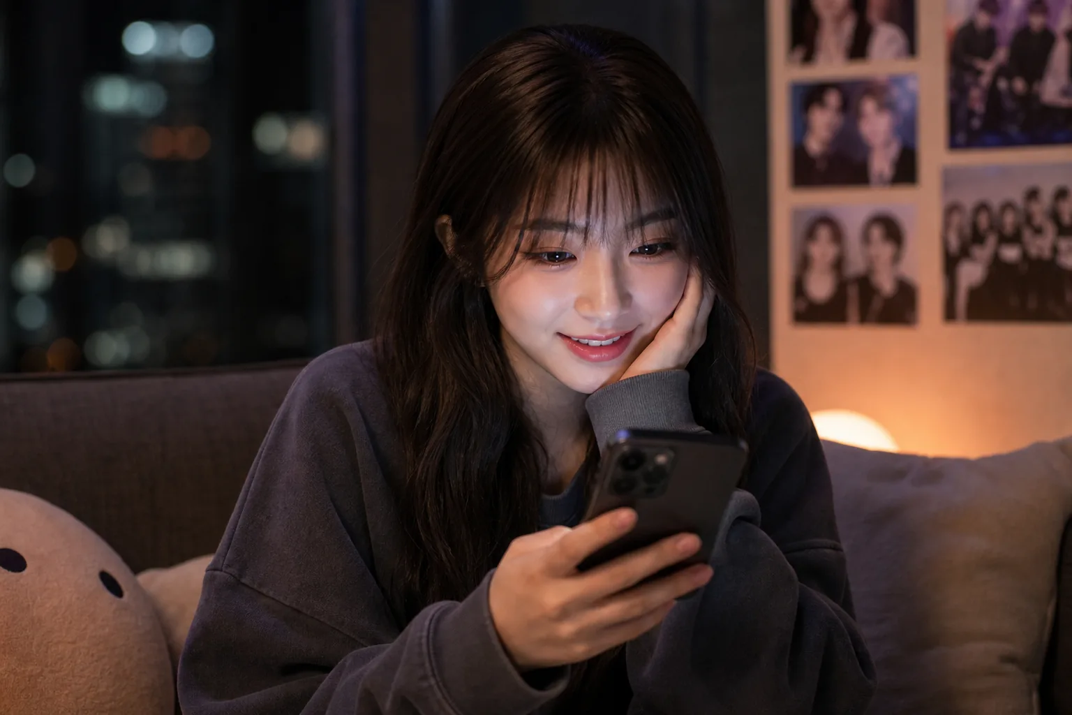 K-pop fans sharing reactions to an idol cover performance on social media
