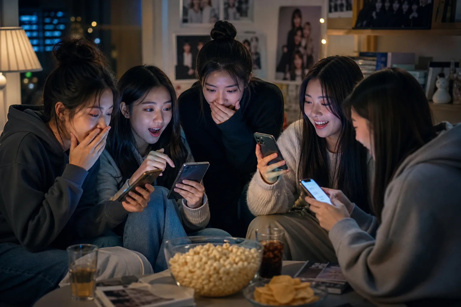K-pop fans reacting online to a new girl group name announcement