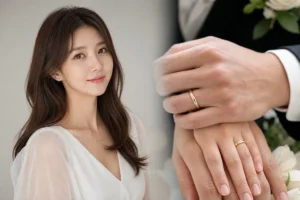 Oh Yoon Ah remarriage news represented by wedding rings