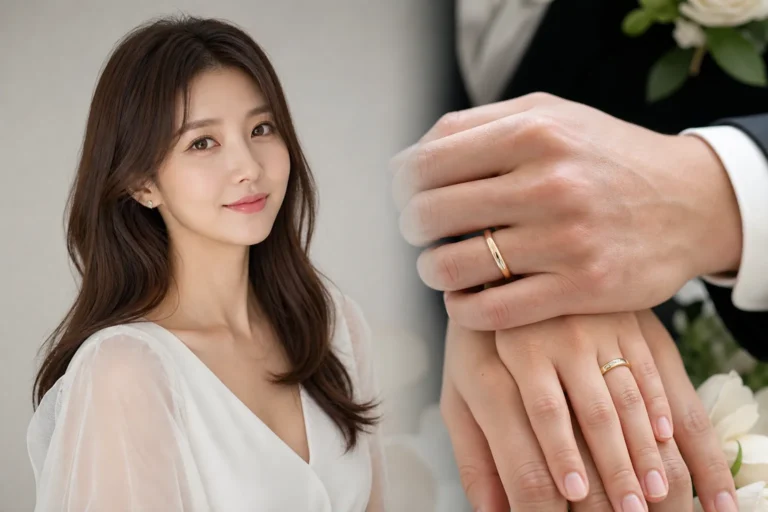 Oh Yoon Ah remarriage news represented by wedding rings