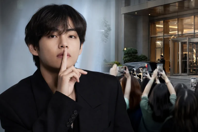 BTS V hotel privacy world tour editorial image