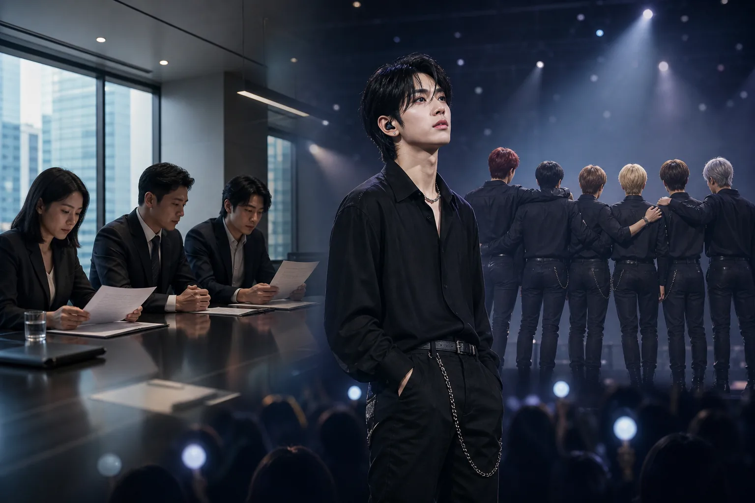 K-pop agency announcement and fan reaction after ENHYPEN lineup change