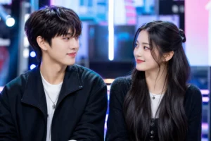 K-pop studio discussion representing ALD1 Sangwon and BABYMONSTER Rora viral moment