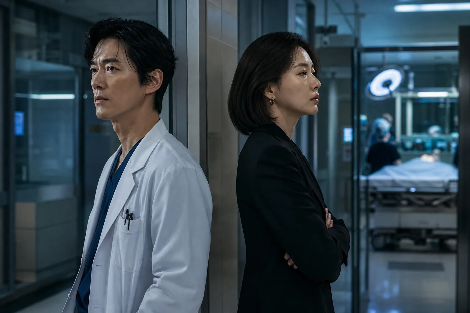 K-drama thriller hospital executive and neurosurgeon conflict