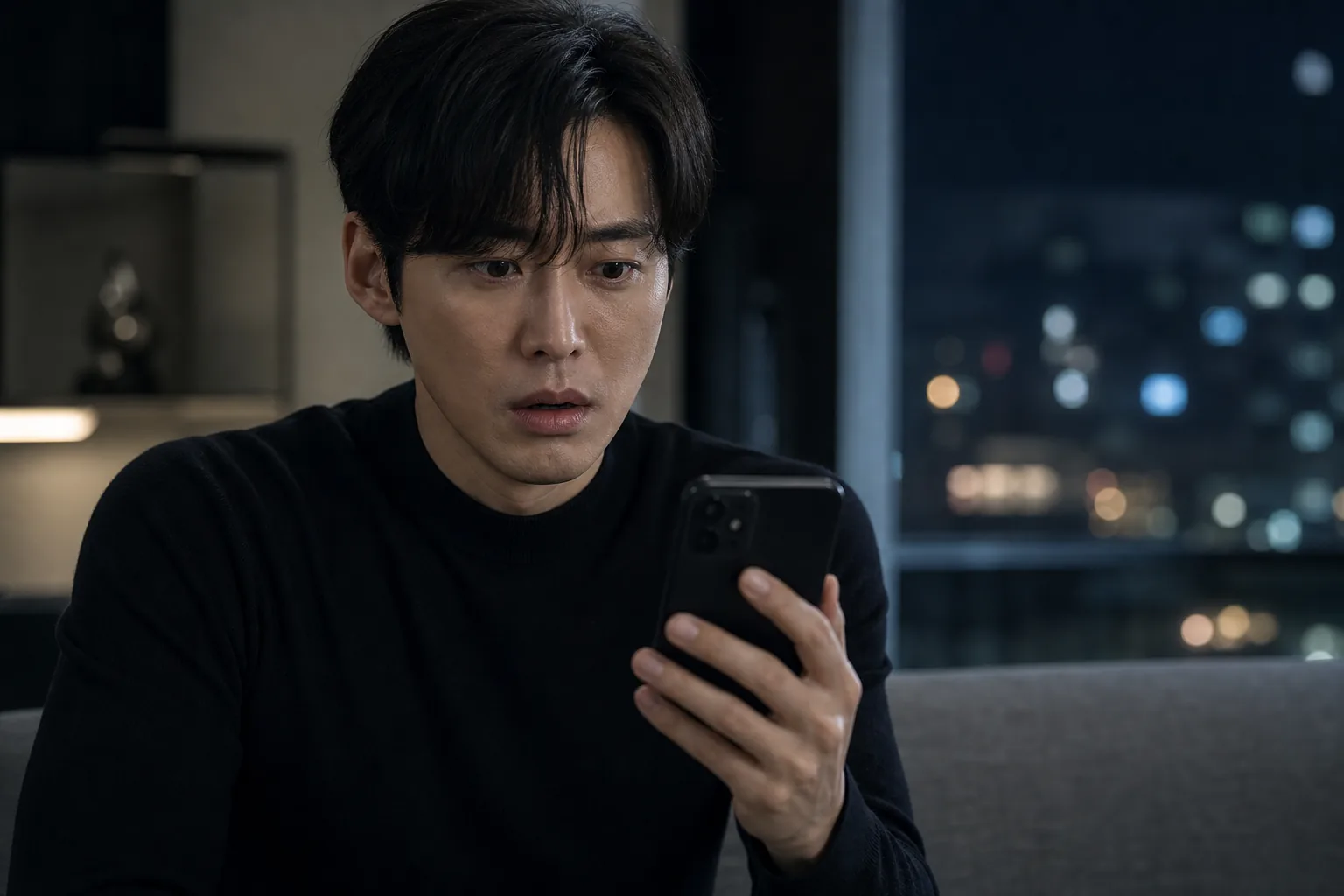 Korean thriller drama phone call turning point in The Husband