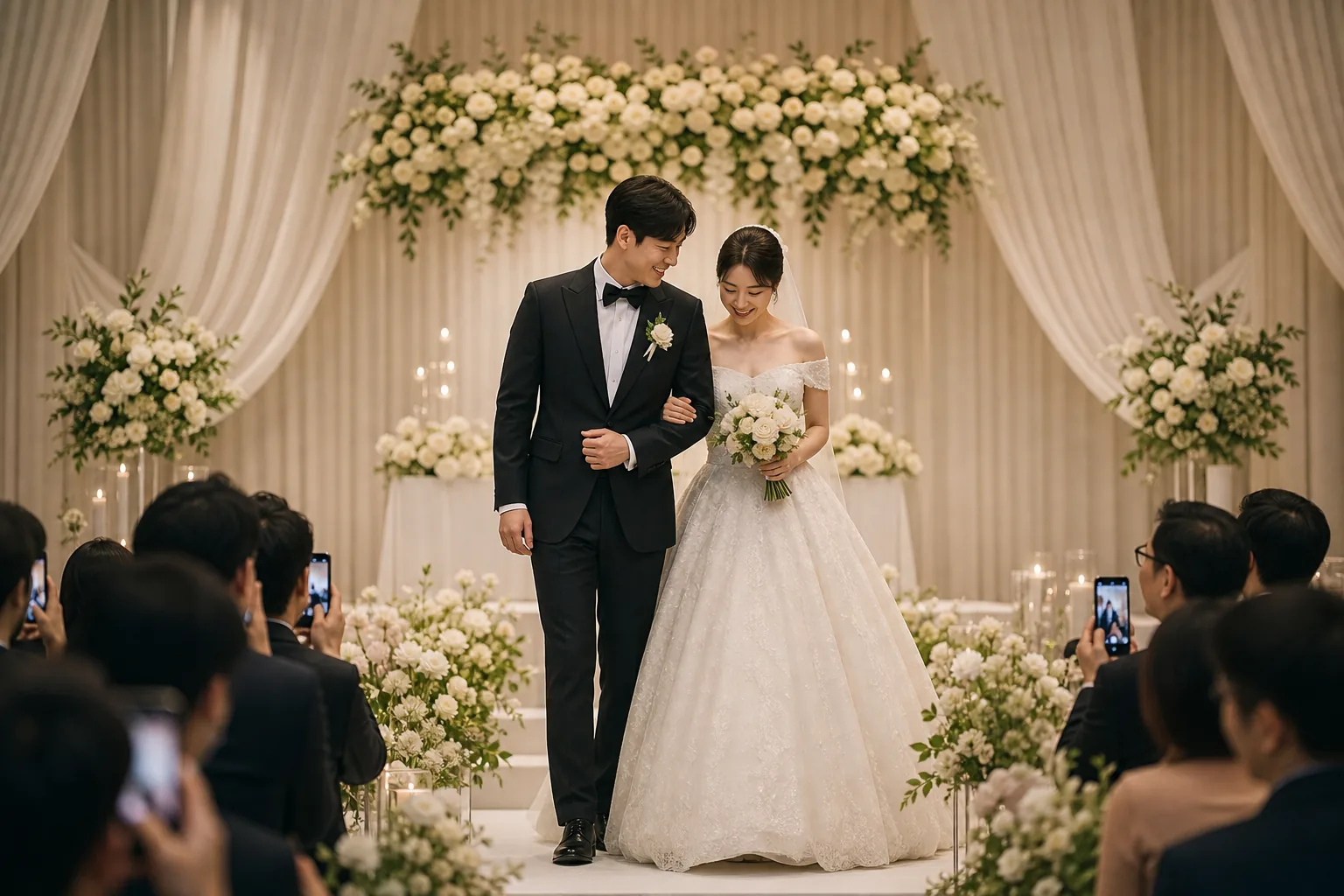 Korean actor wedding stage after viral YouTube popularity
