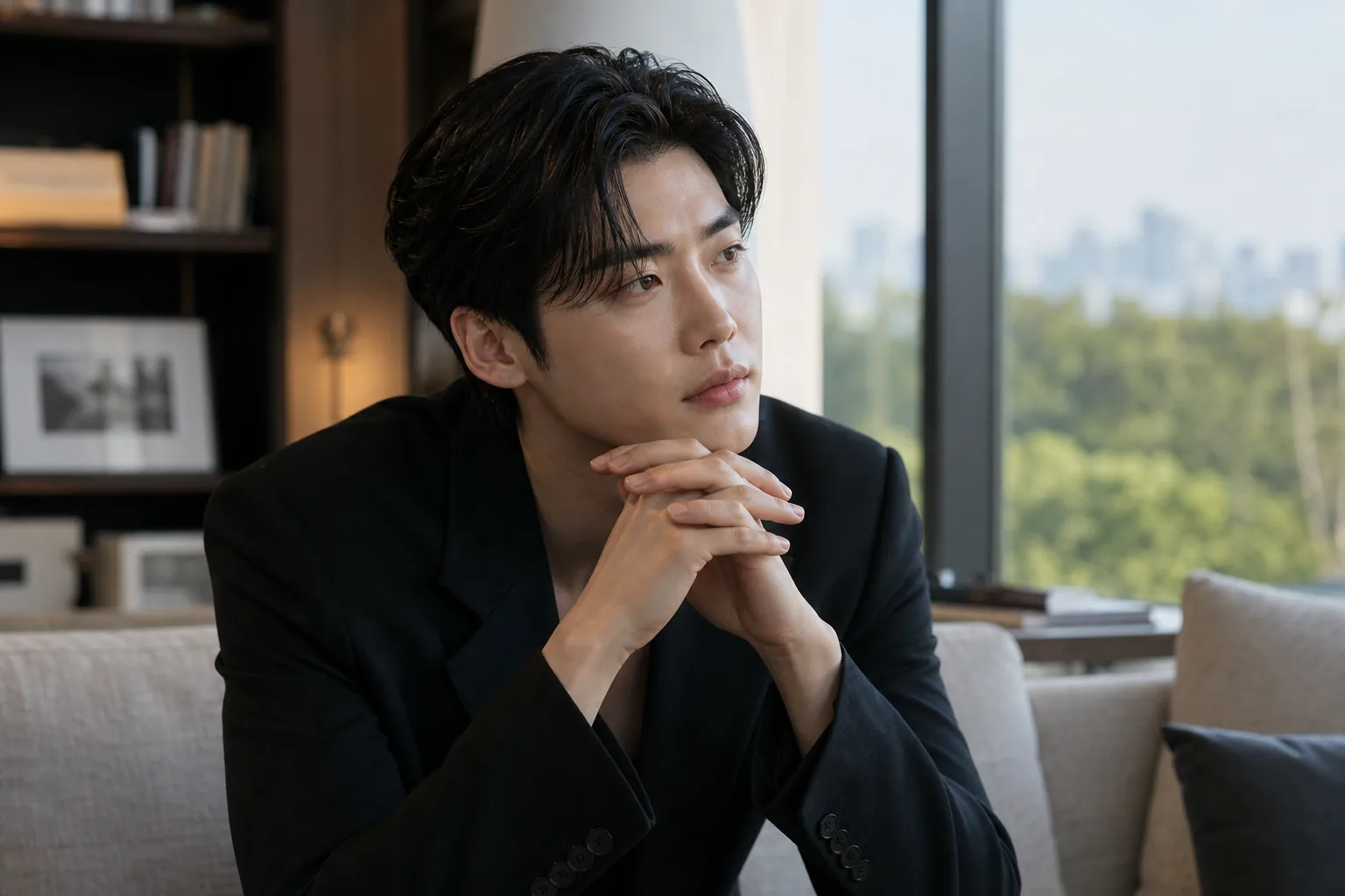 Editorial image showing Korean entertainment star profile and fan attention context