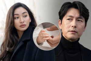 Editorial image representing Korean entertainment coverage of Moon Gabi and Jung Woo Sung
