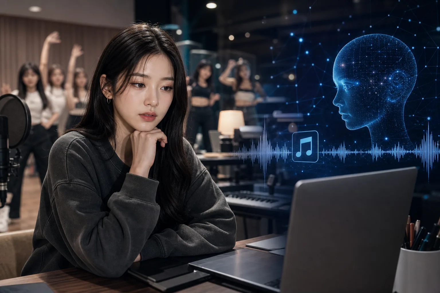 K-pop artist concerns about AI music replacing human creators