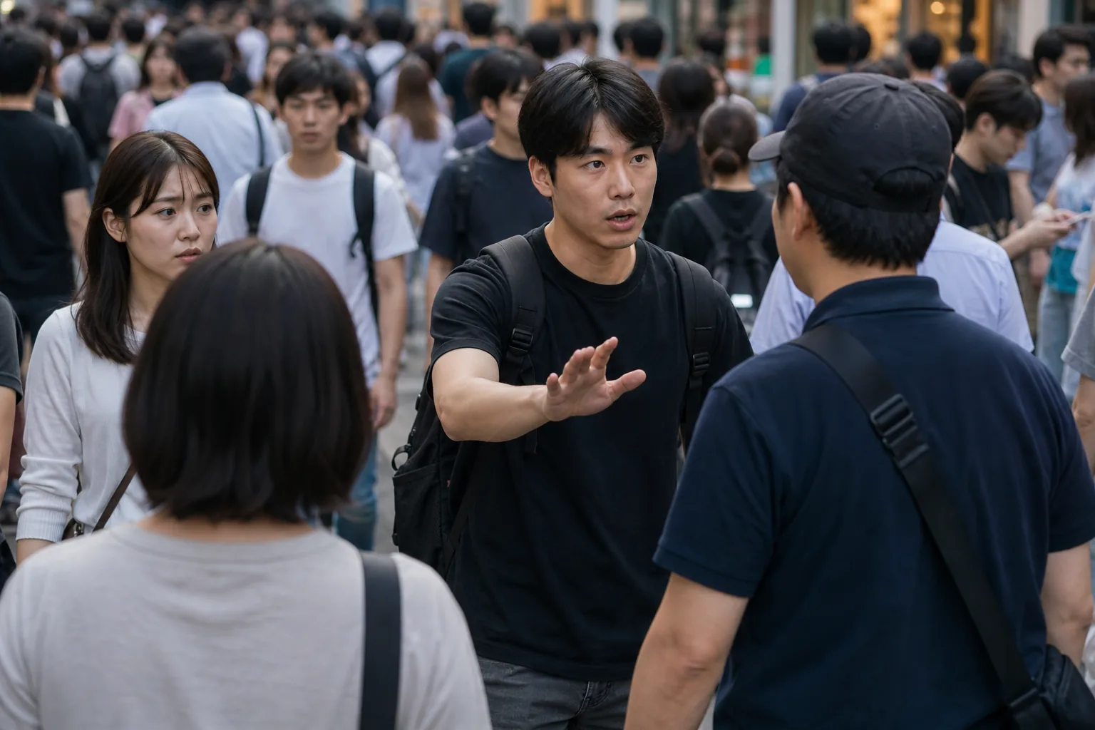 Online discussion about Korean entertainment fans reacting to street safety incidents