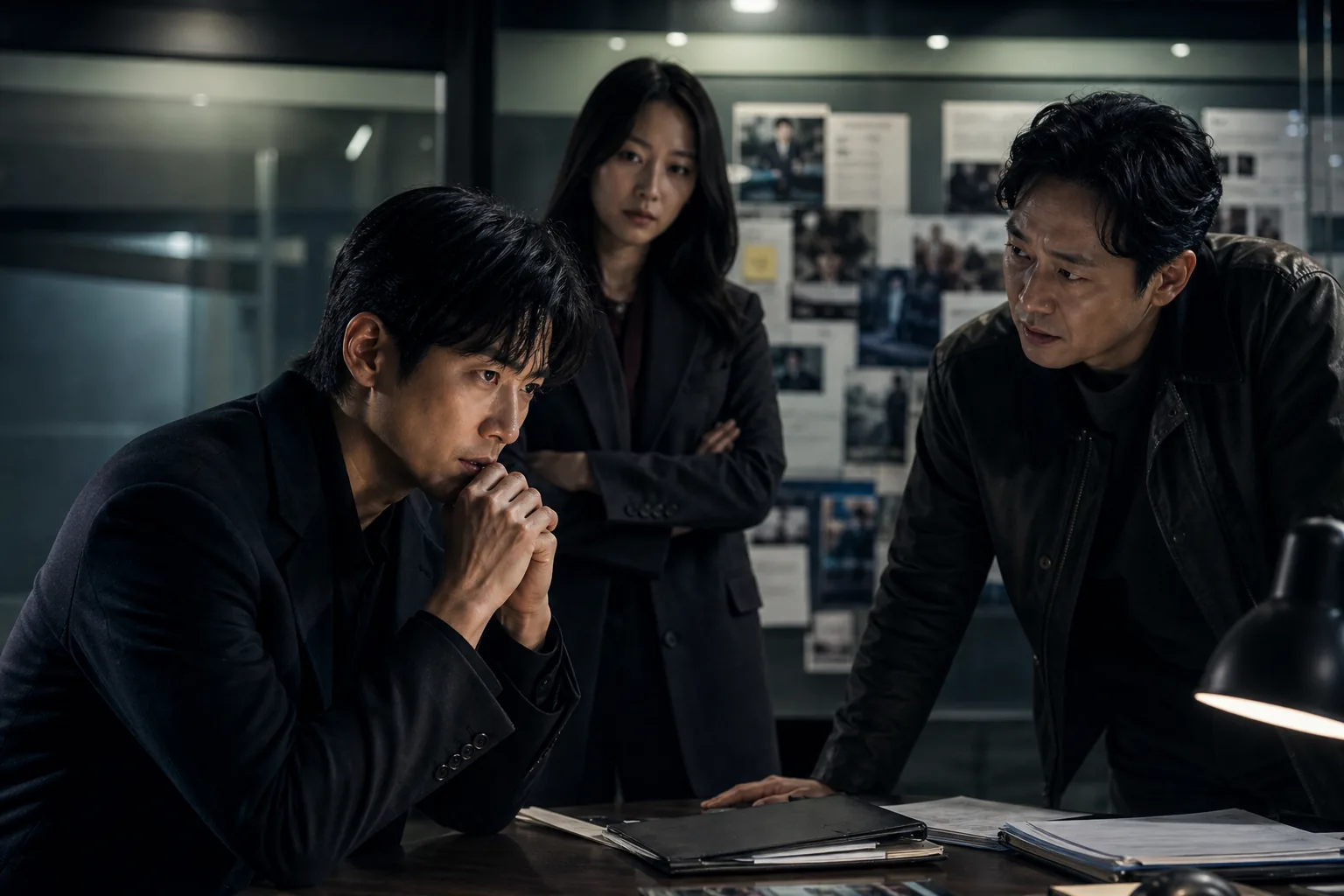 Press conference mood for a Korean weekend thriller led by Namgoong Min