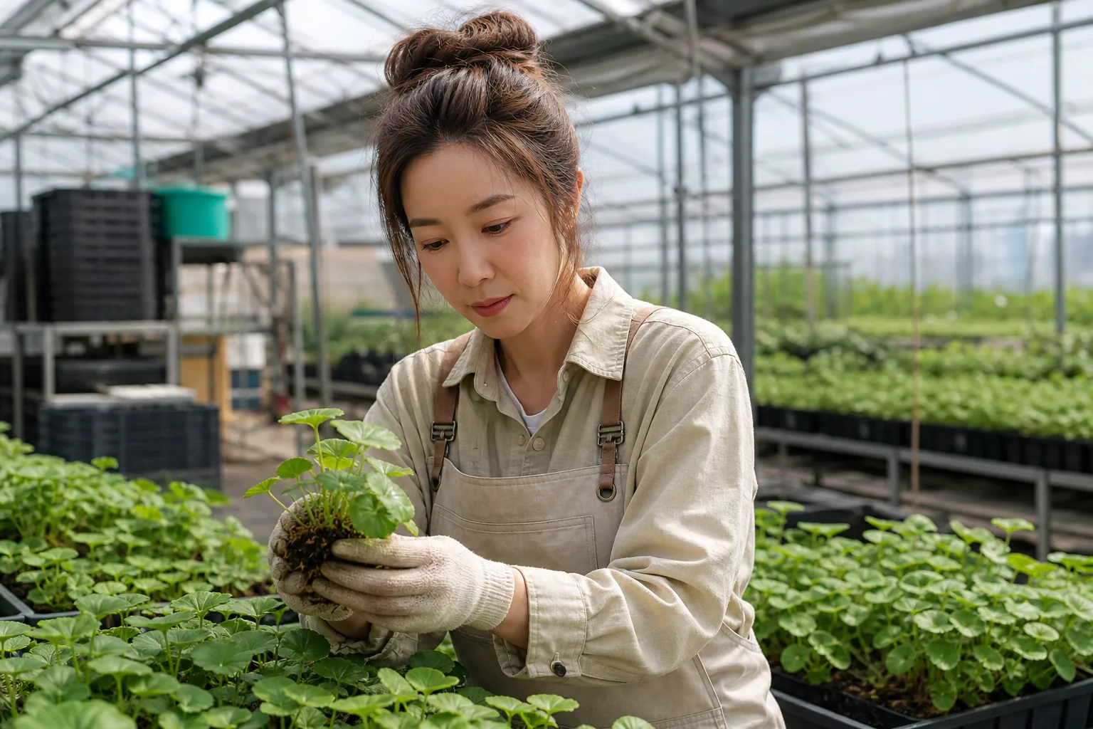 Greenhouse and Korean entertainment lifestyle concept connected to Shoo's health routine