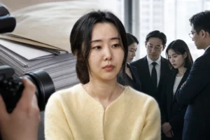Editorial image representing the ADOR and Min Hee Jin dispute over NewJeans activities