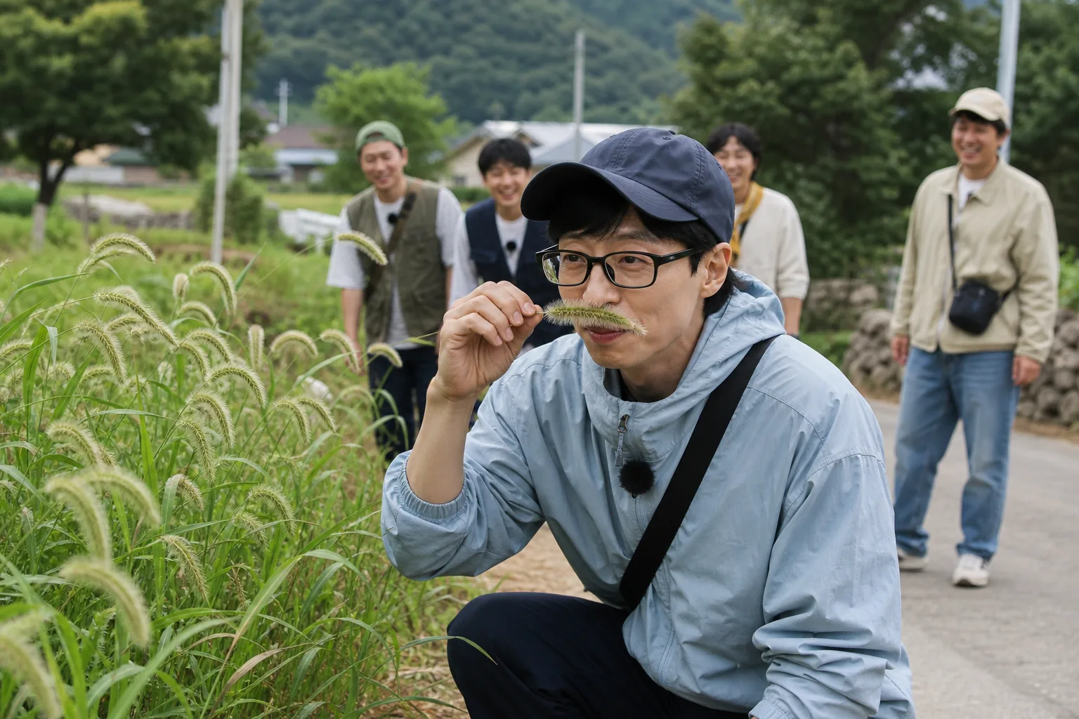Countryside variety show walk recalling a classic Korean TV moment