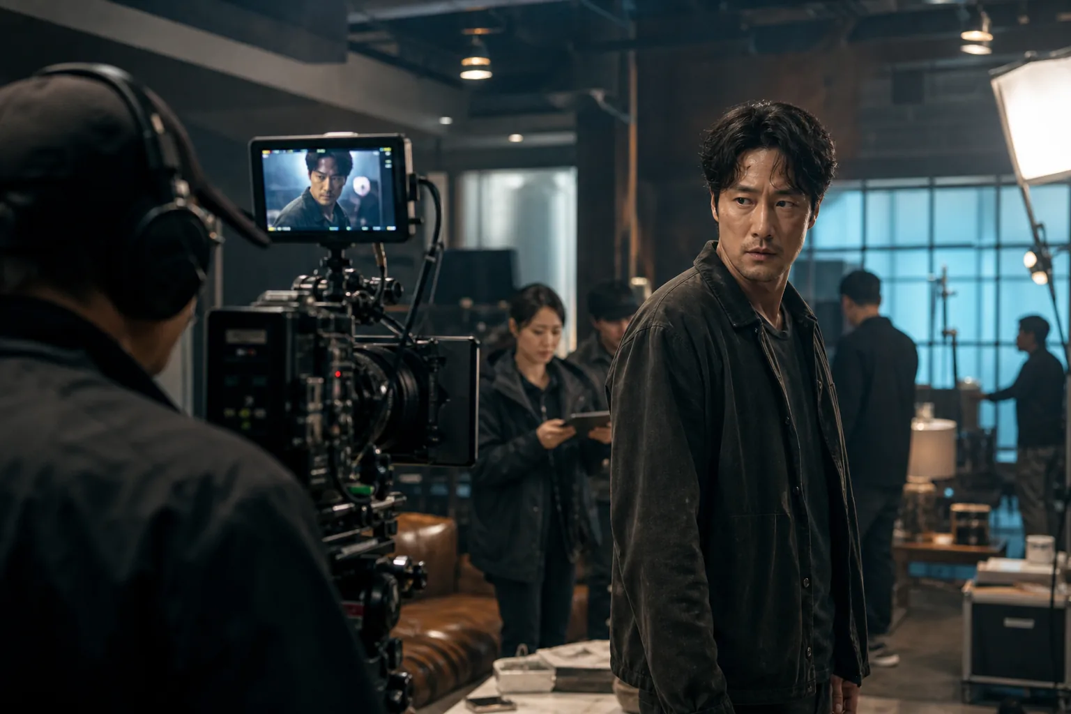 Korean drama production set representing Kim Bujang ratings momentum