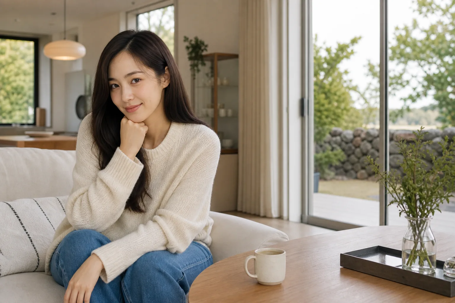 Yuri showing a calm Jeju Island home lifestyle on I Live Alone