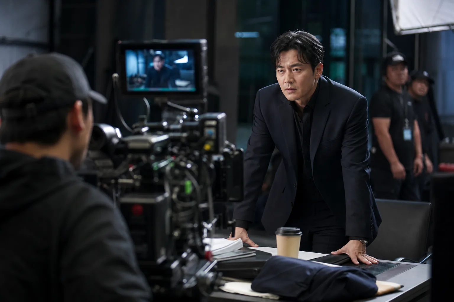 K-drama production press event during ratings surge