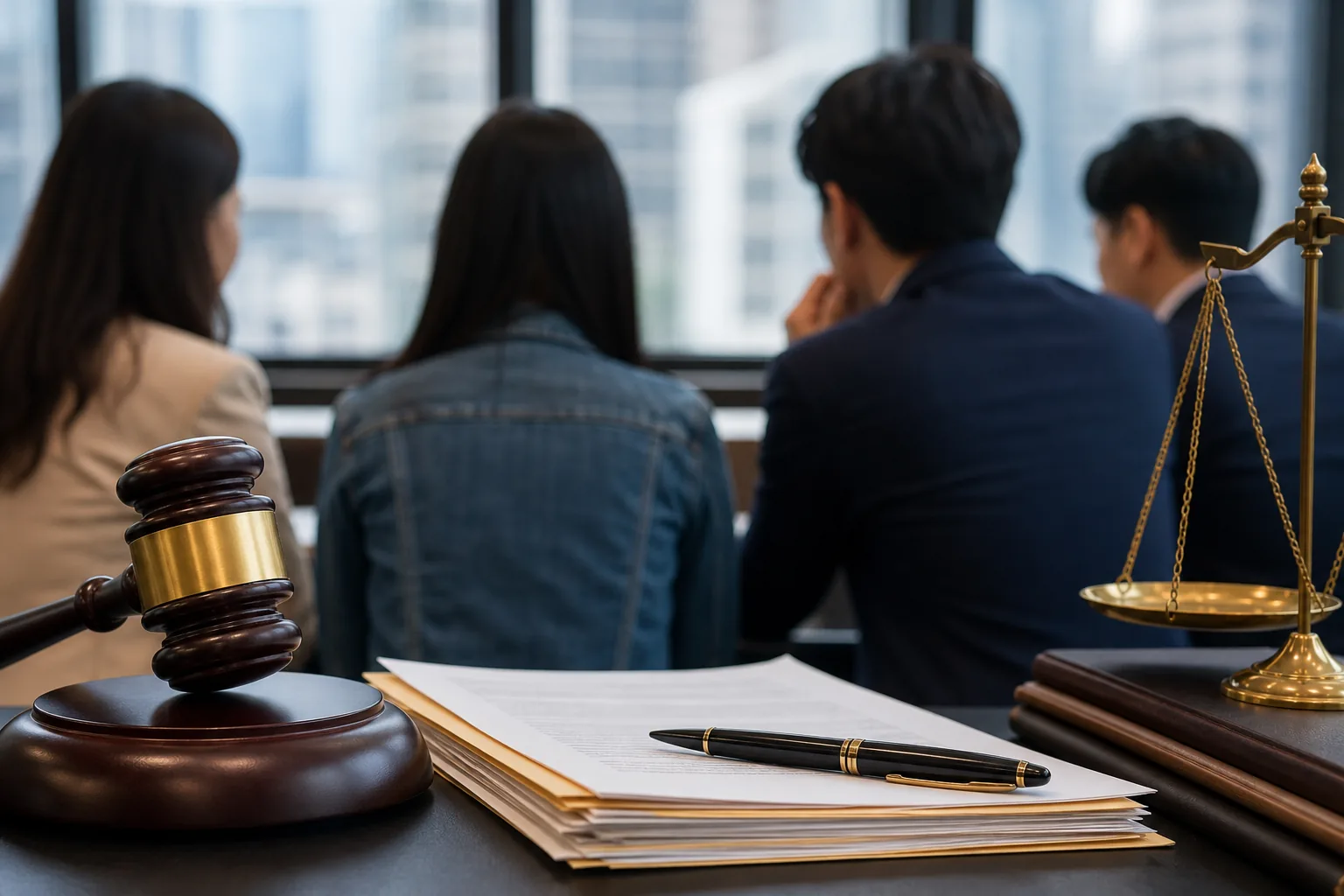 AI-generated editorial image explaining K-pop contract dispute coverage around ADOR and Danielle