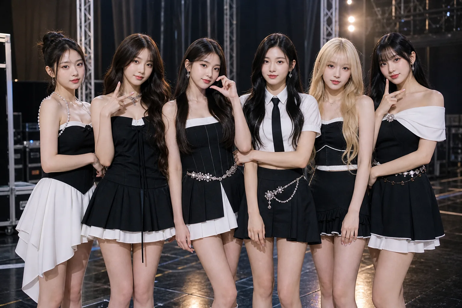 K-pop group photo discussion about natural visuals and styling