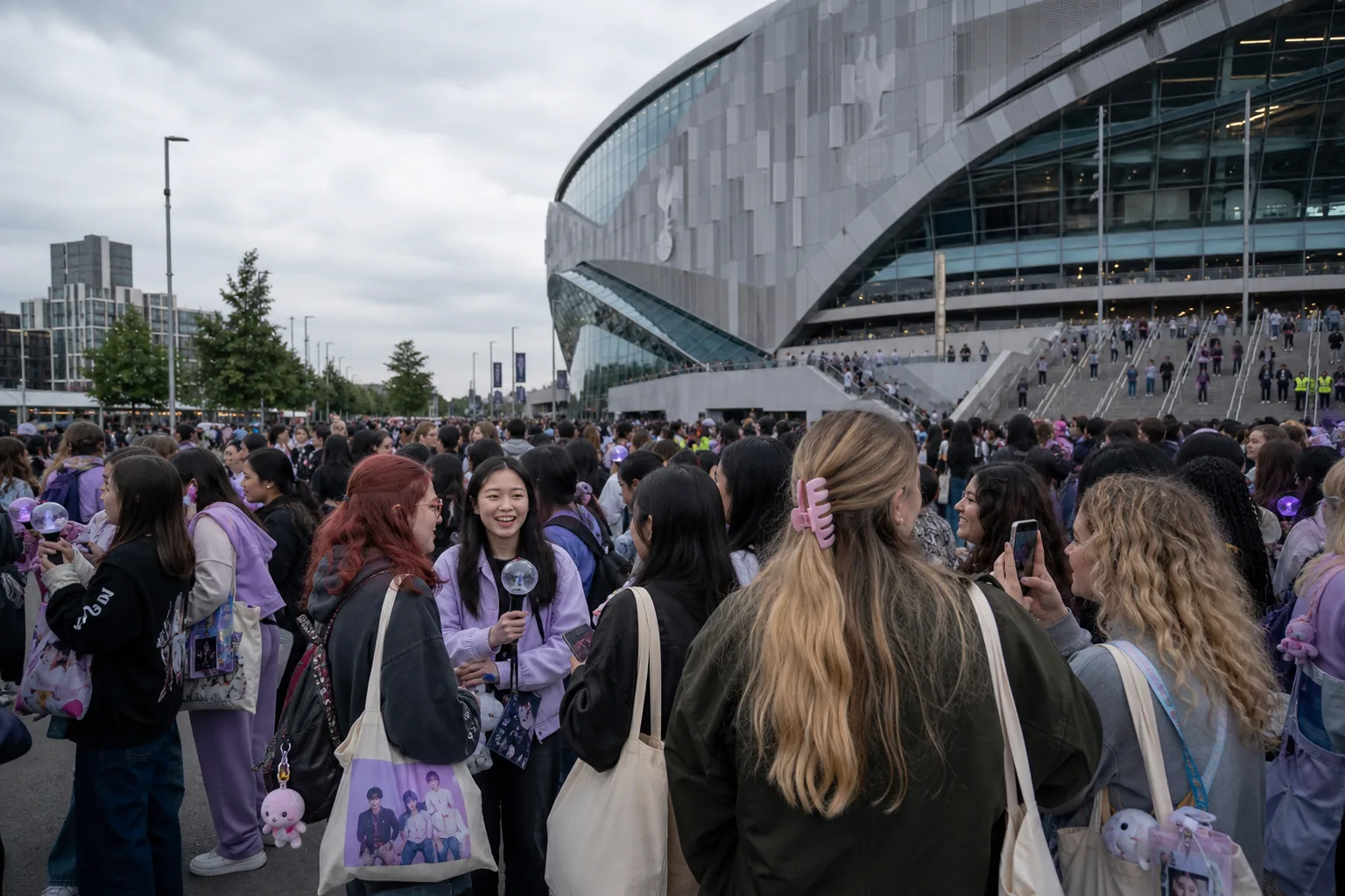 BTS ARMY fans gathering in London for Arirang tour events