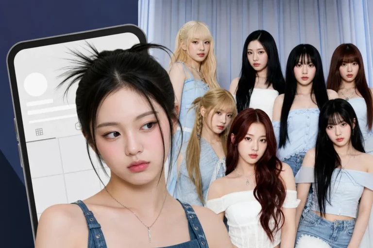 K-pop social media profile reset concept for UNIS member Kotoko news
