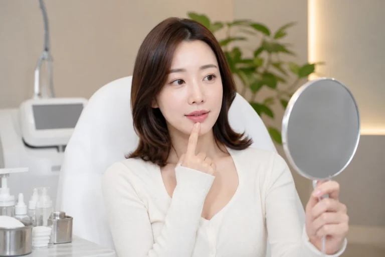 Korean broadcaster sharing a beauty procedure update
