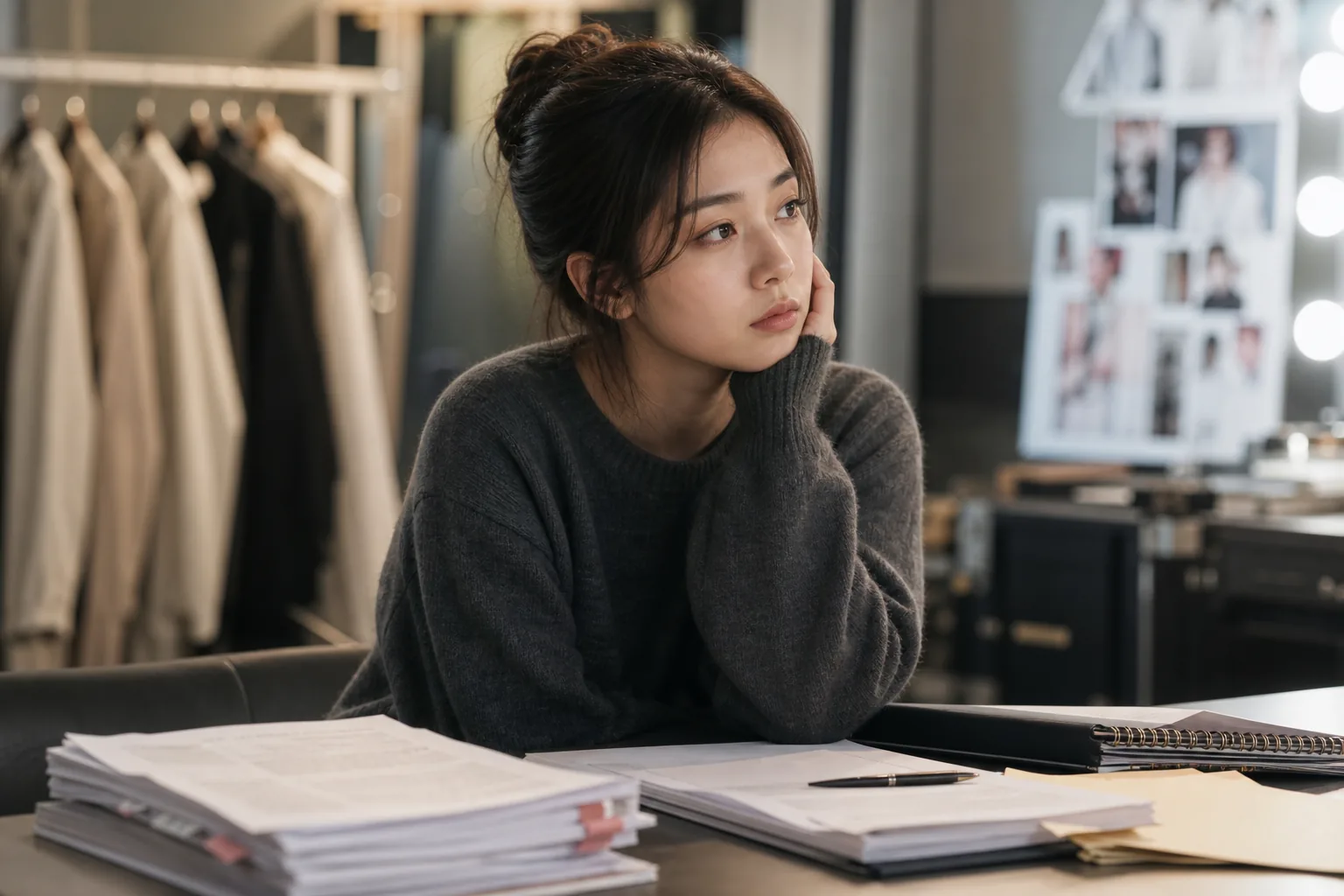 Korean actress reflecting on early career pressure and contract dispute