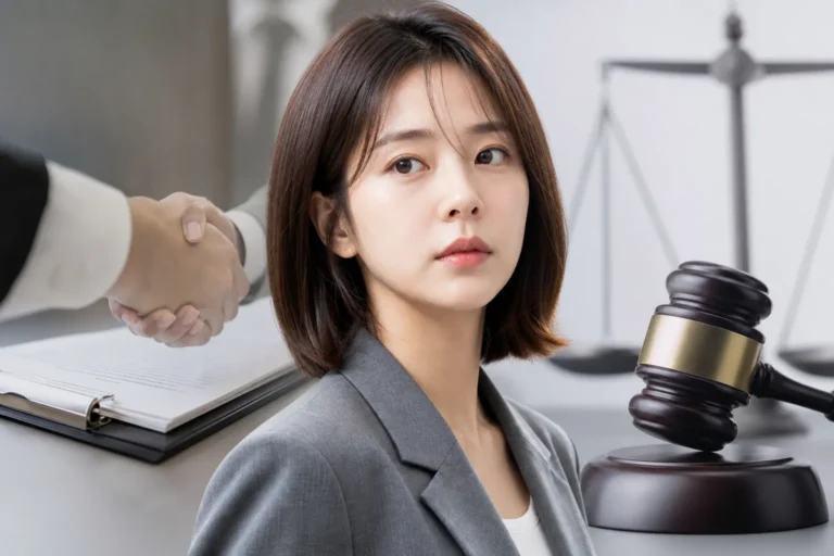 Baek Jin Hee contract dispute and High Kick earnings news illustration