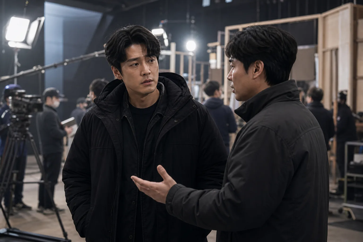 Actor on a Korean drama production set after an unexpected casting change
