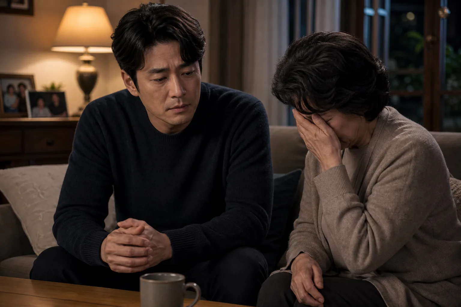 Quiet family home scene reflecting an actor hiding career disappointment