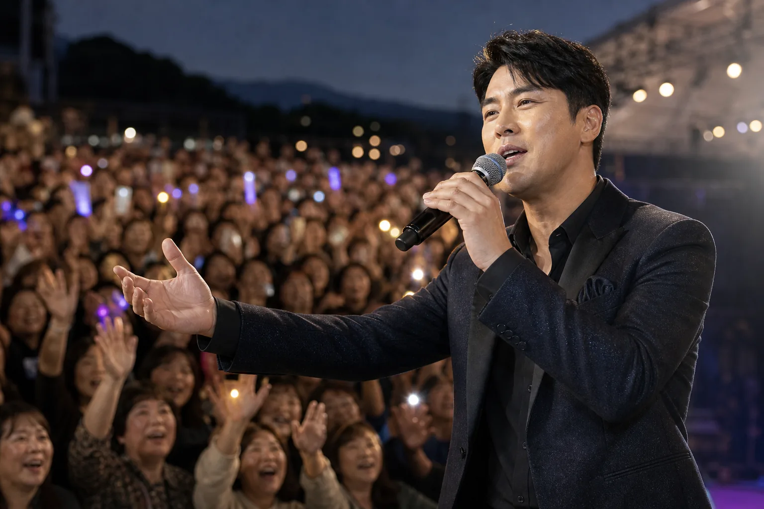 Trot concert audience and Korean music industry comeback story