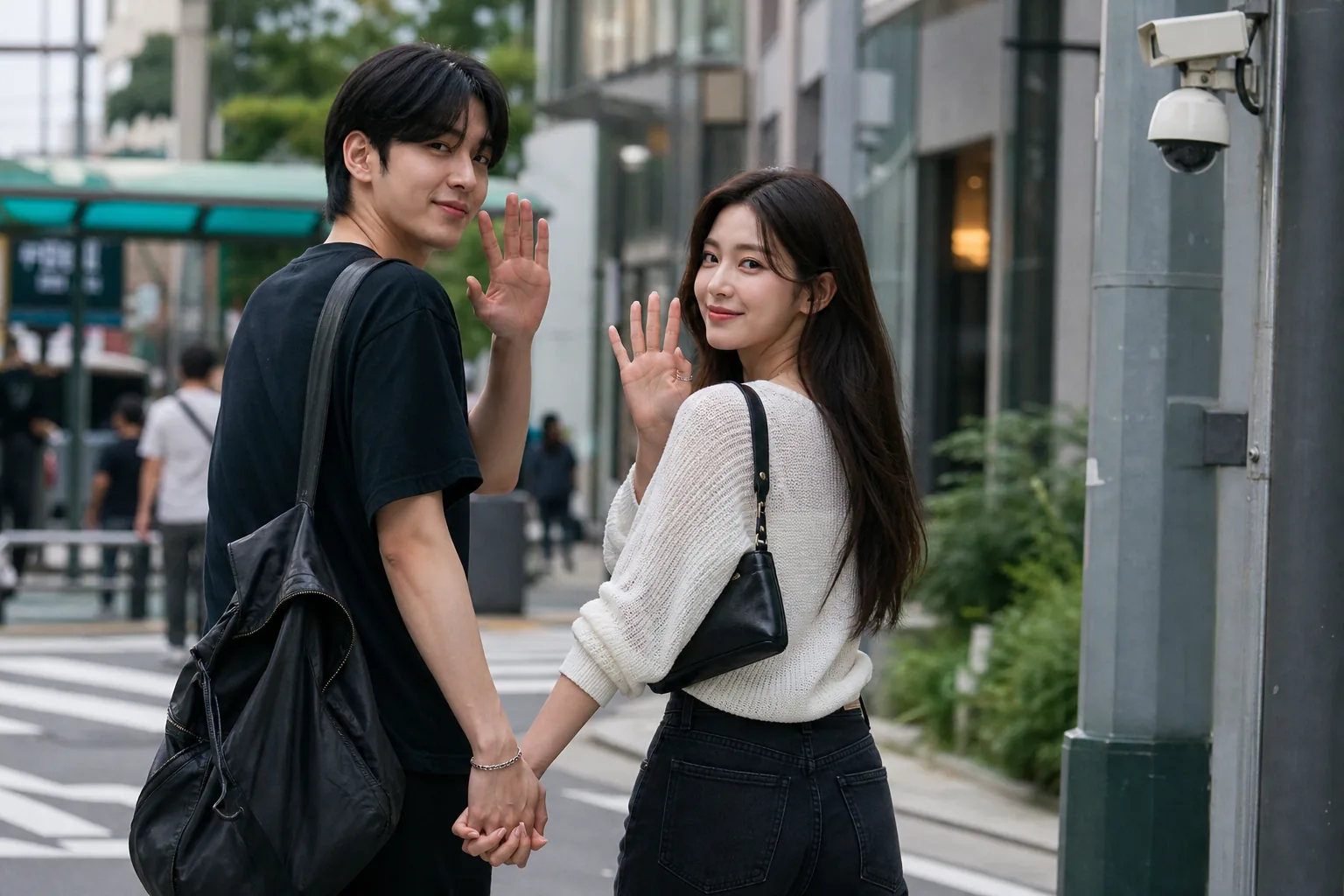 Celebrity couple sharing a relationship update on social media