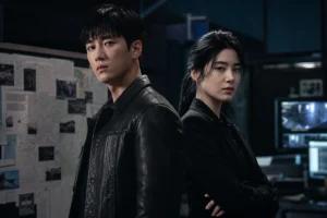 Jung Eun Chae and Ahn Bo Hyun inspired detective drama scene for Flex X Cop 2