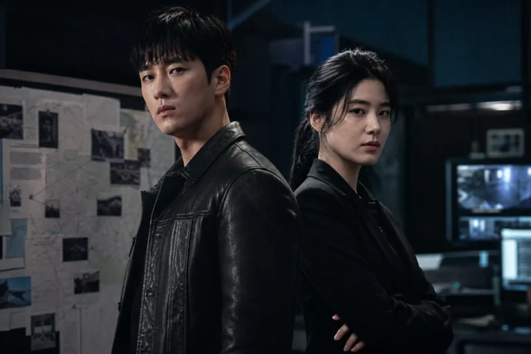 Jung Eun Chae and Ahn Bo Hyun inspired detective drama scene for Flex X Cop 2