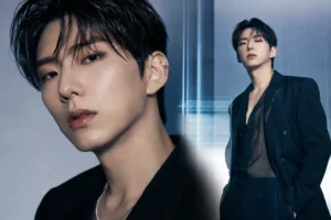 K-pop solo comeback concept image for MONSTA X Kihyun BORDERLINE and So Good