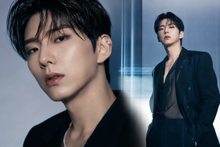 K-pop solo comeback concept image for MONSTA X Kihyun BORDERLINE and So Good