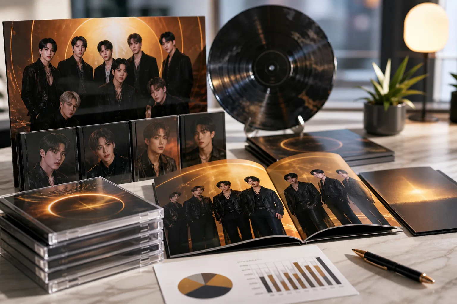 K-pop album sales and Billboard chart performance for ATEEZ